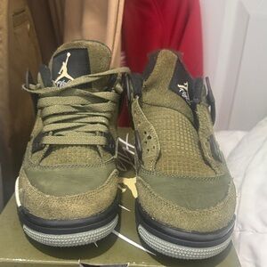 Jordan Retro Olive Green Sneakers
